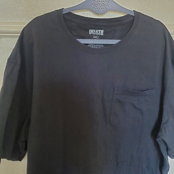 Duluth Trading Company  Longtail T Shirt Relaxed Fit Black Men's Size 2XL pocket - Picture 14 of 14